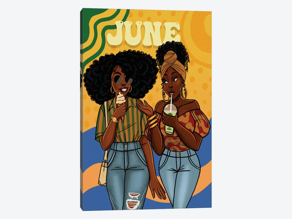 June by Estherr La Main D’or 1-piece Canvas Wall Art
