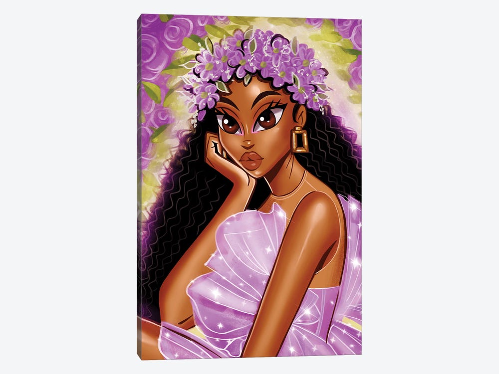 Lilac Garden by Estherr La Main D’or 1-piece Canvas Print