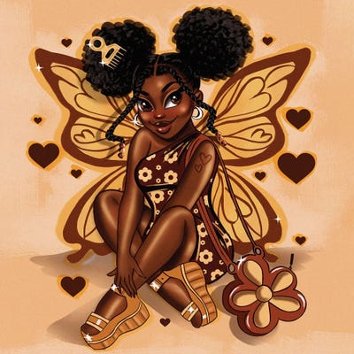 Little Brown Butterfly by Estherr La Main D’or canvas print