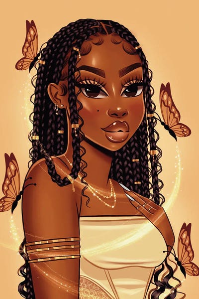 Boho Braids by Estherr La Main D’or canvas print