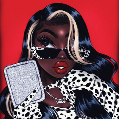 Bougie Cruella by Estherr La Main D’or canvas print