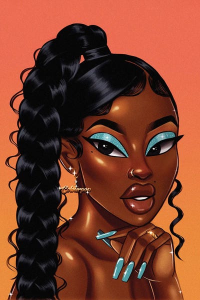 Khloe by Estherr La Main D’or canvas print