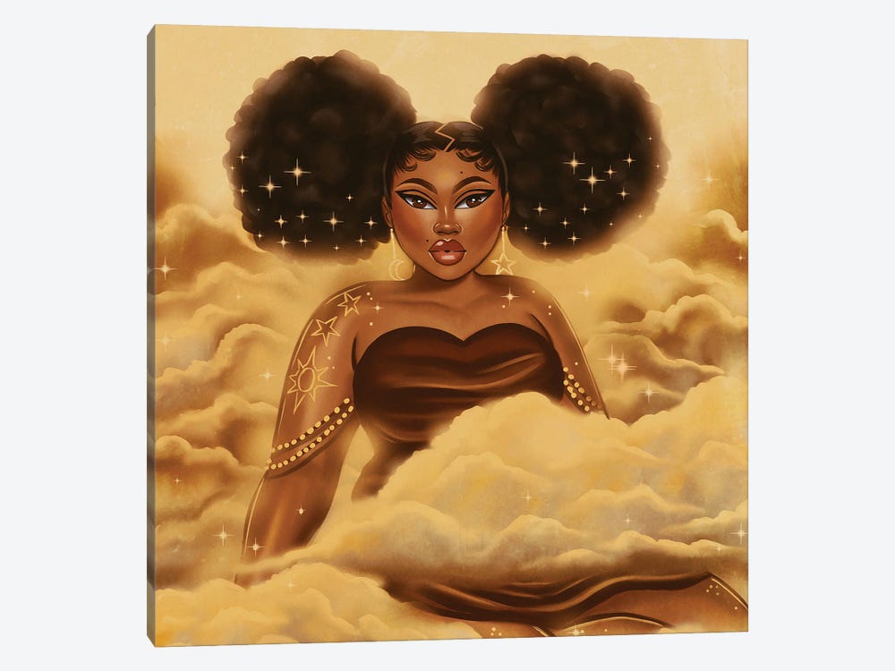 Big Lady In The Clouds by Estherr La Main D’or 1-piece Canvas Artwork