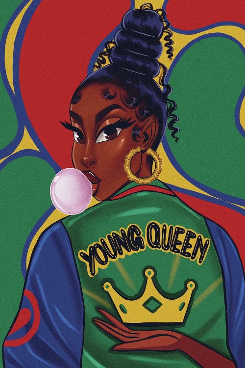 Young Queen by Estherr La Main D’or wall art