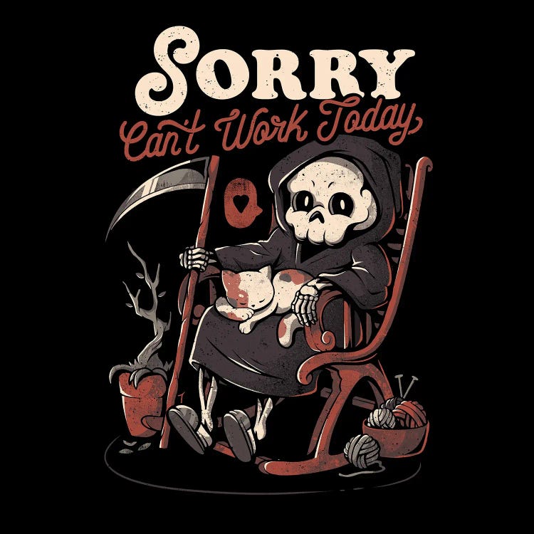 Can't Work Today by EduEly Designs wall art