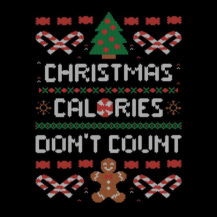 Christmas Calories Don't by EduEly Designs wall art