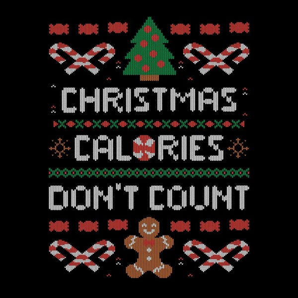 Christmas Signs & Sentiments: Christmas Calories Don't by EduEly Designs