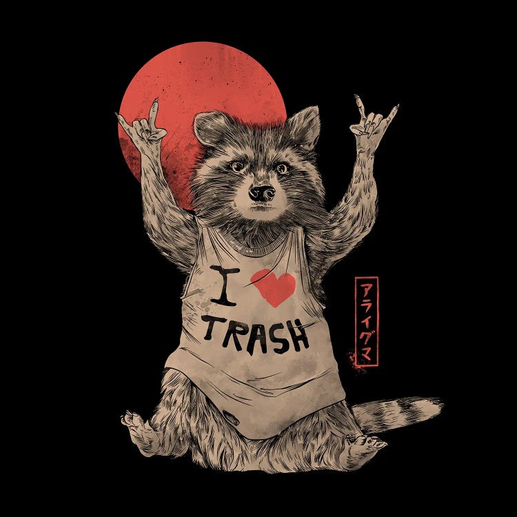 I Love Trash Black Version