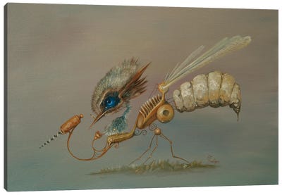 Mosquito Canvas Art Print - Whimsical Steampunk