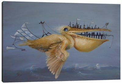 Skycity Canvas Art Print - Pelican Art