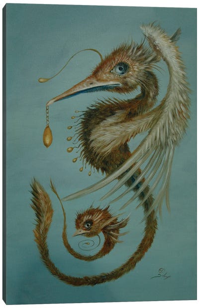 Airhorse Canvas Art Print - Seahorse Art