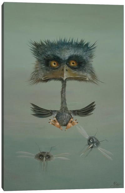 Bird Of Prey Canvas Art Print - Monster Art