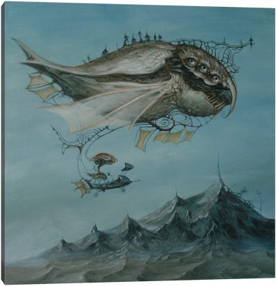 Leviathan Canvas Art Print - Monster Art