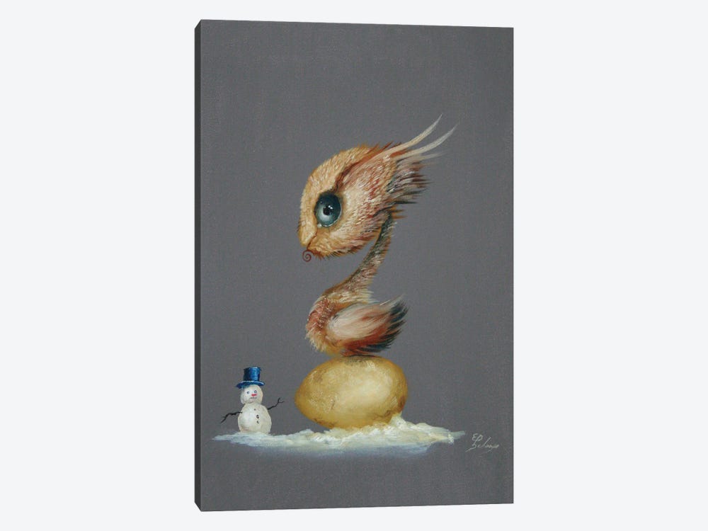 Snow Grouse by Ed Schaap 1-piece Canvas Print