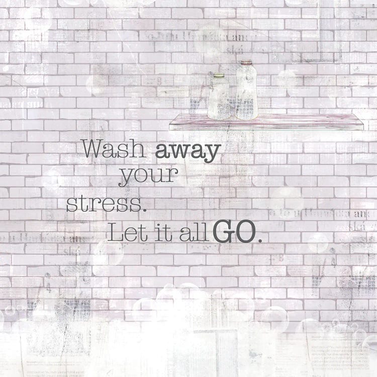 Textured Sentiment Bath II by Lee C wall art