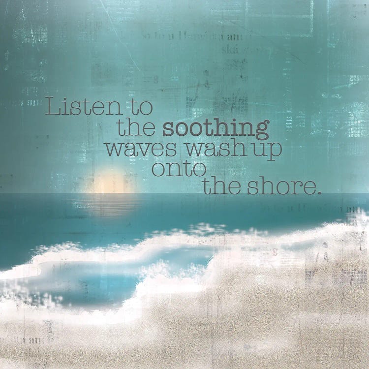 Textured Sentiment Beach I by Lee C wall art