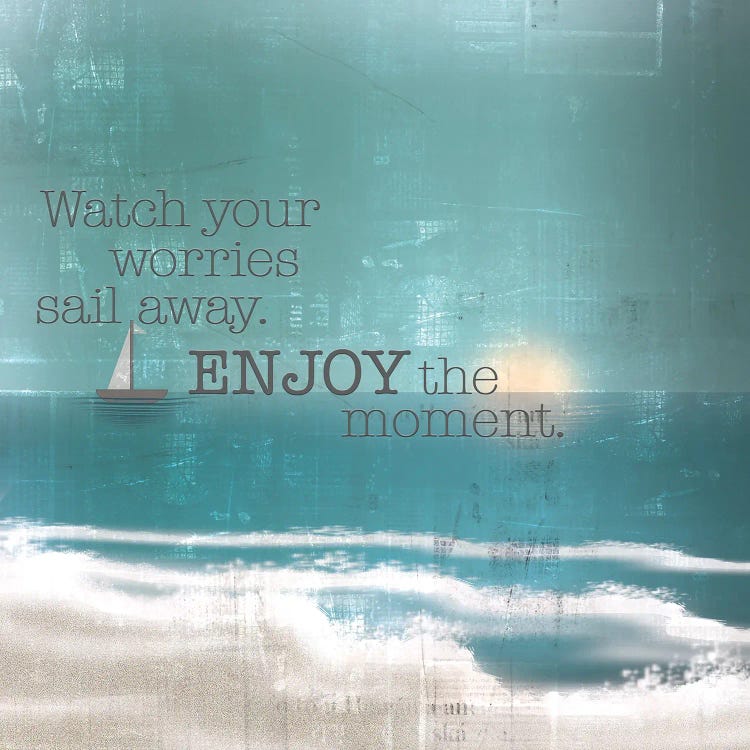 Textured Sentiment Beach II by Lee C wall art