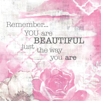 Textured Sentiment Pink I by Lee C canvas print