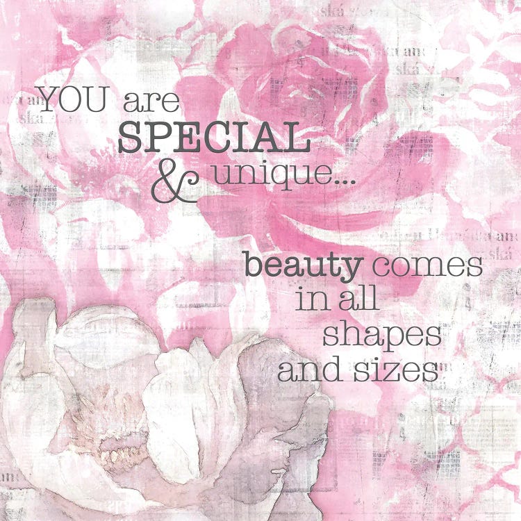 Textured Sentiment Pink II by Lee C wall art