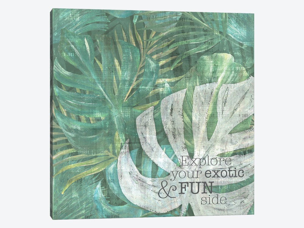 Textured Sentiment Tropic I by Lee C 1-piece Canvas Artwork