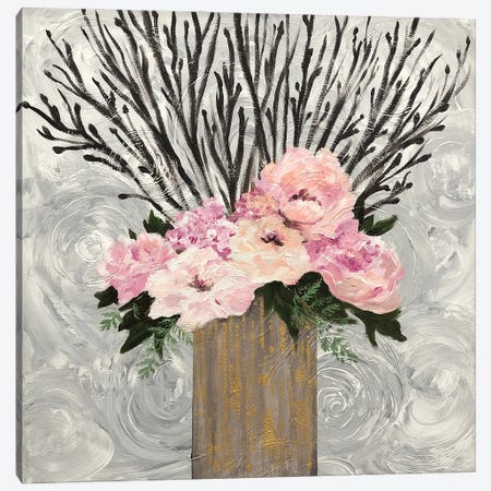Twiggy Floral Arrangement Canvas Print #EEC5} by Lee C Canvas Artwork