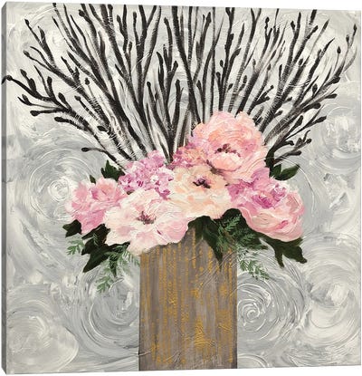 Twiggy Floral Arrangement Canvas Art Print