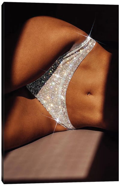 Glittered Panties II Canvas Art Print - Artelele