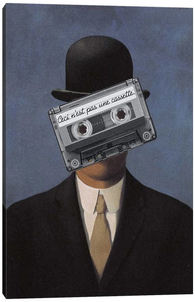 This Is Not A Tape Canvas Art Print - Media Formats