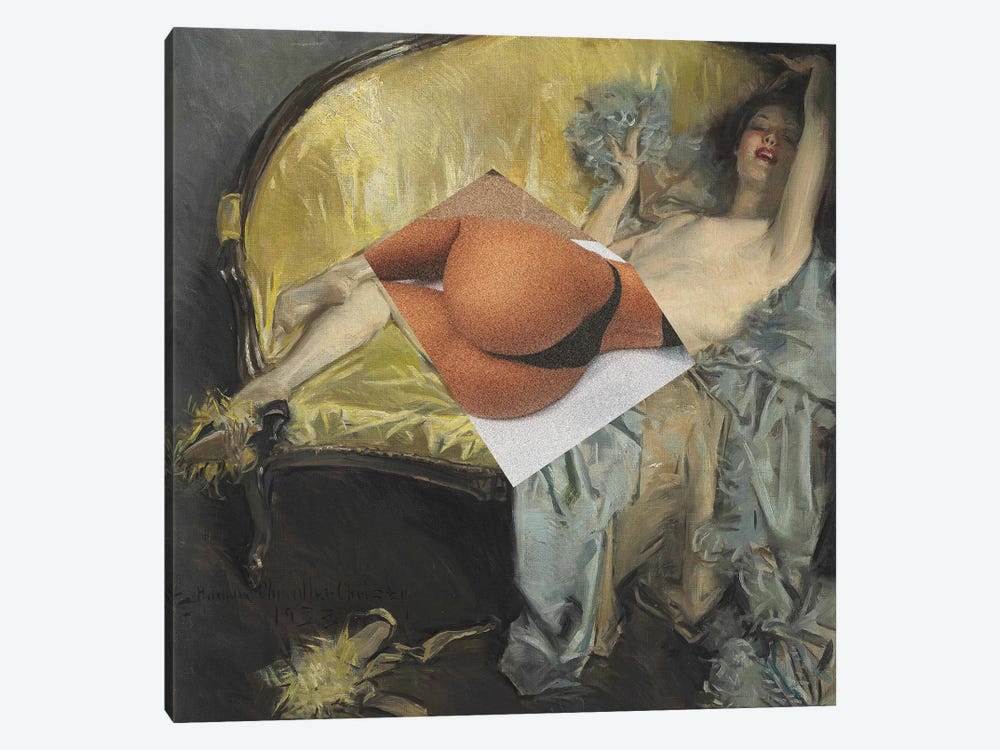 Nude On Sofa I by Artelele 1-piece Canvas Art