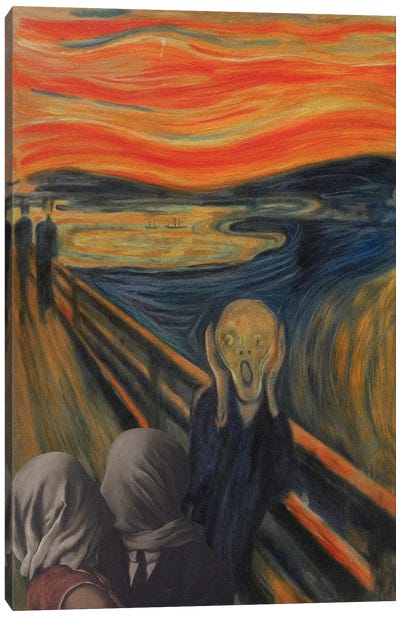 Blasphemous Canvas Art Print - The Scream Reimagined