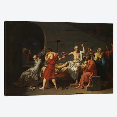 Thug Socrates Canvas Print #EEE71} by Artelele Canvas Print