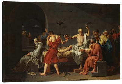 Thug Socrates Canvas Art Print - Artelele