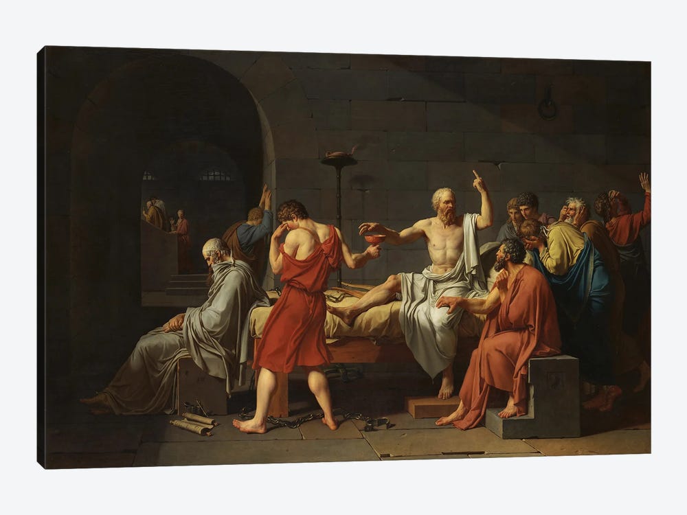Thug Socrates by Artelele 1-piece Canvas Art