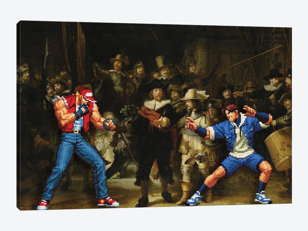 The Real Street Fight by Artelele 1-piece Art Print