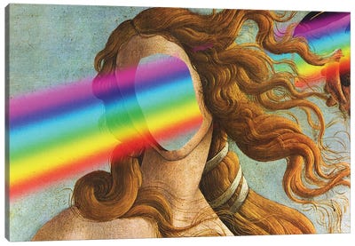 The Birth Of A Rainbow Canvas Art Print - The Birth of Venus Reimagined