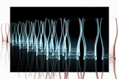 Bottoms Up IV by 5by5collective canvas print