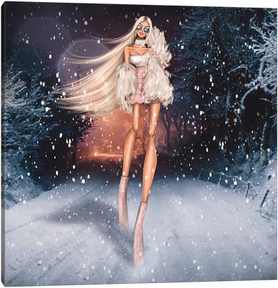 Winter Princess Canvas Art Print - Erin Felis