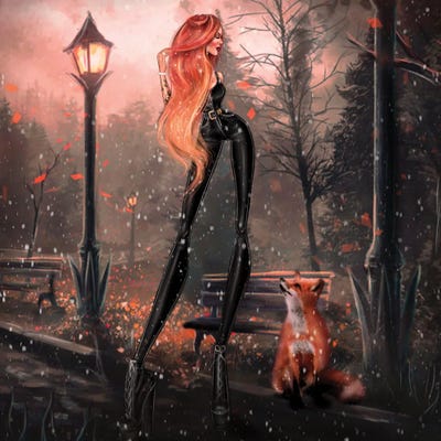 Red Fox by Erin Felis art print