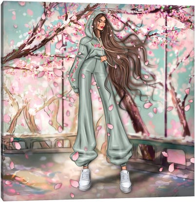 Sacura Canvas Art Print - Cherry Blossom Art
