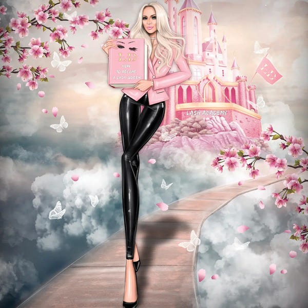 Barbiecore: Lash Teacher by Erin Felis