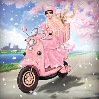 Delivery Girl by Erin Felis canvas print