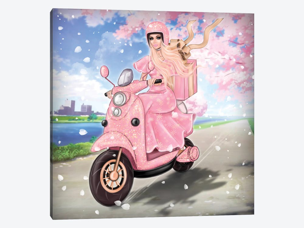Delivery Girl by Erin Felis 1-piece Canvas Print