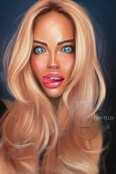 Hot Blonde by Erin Felis art print