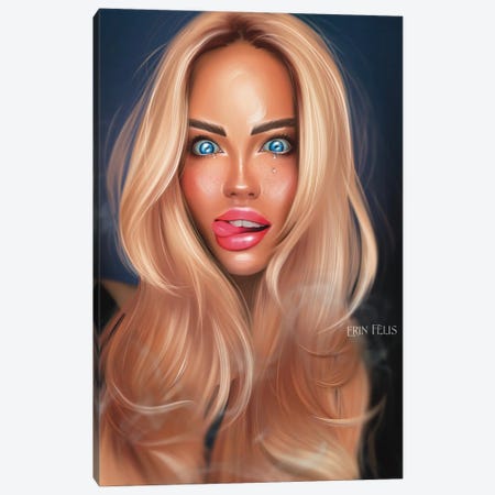 Hot Blonde Canvas Print #EFE84} by Erin Felis Art Print