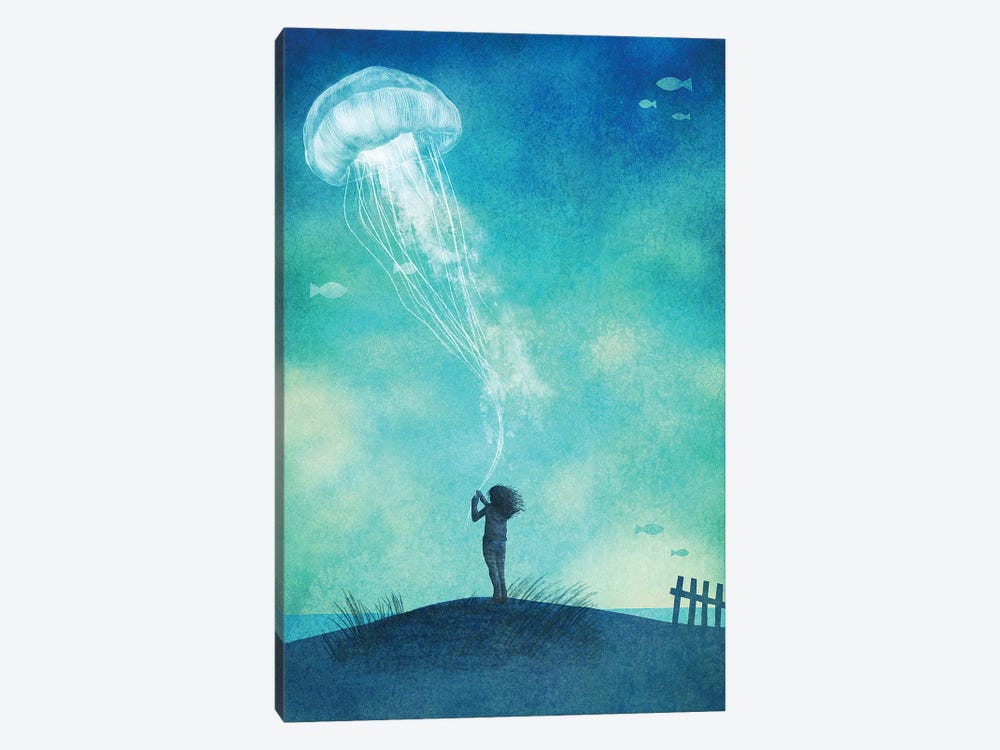 The Thing About Jellyfish by Eric Fan 1-piece Canvas Artwork