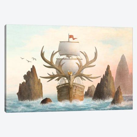 The Antlered Ship Cover Canvas Print #EFN114} by Eric Fan Canvas Art