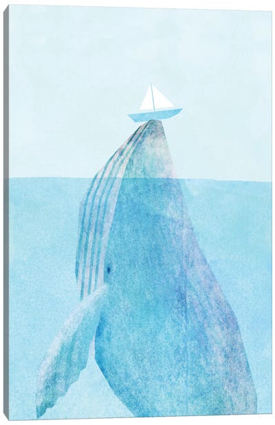 Lift Canvas Art Print - Whale Art