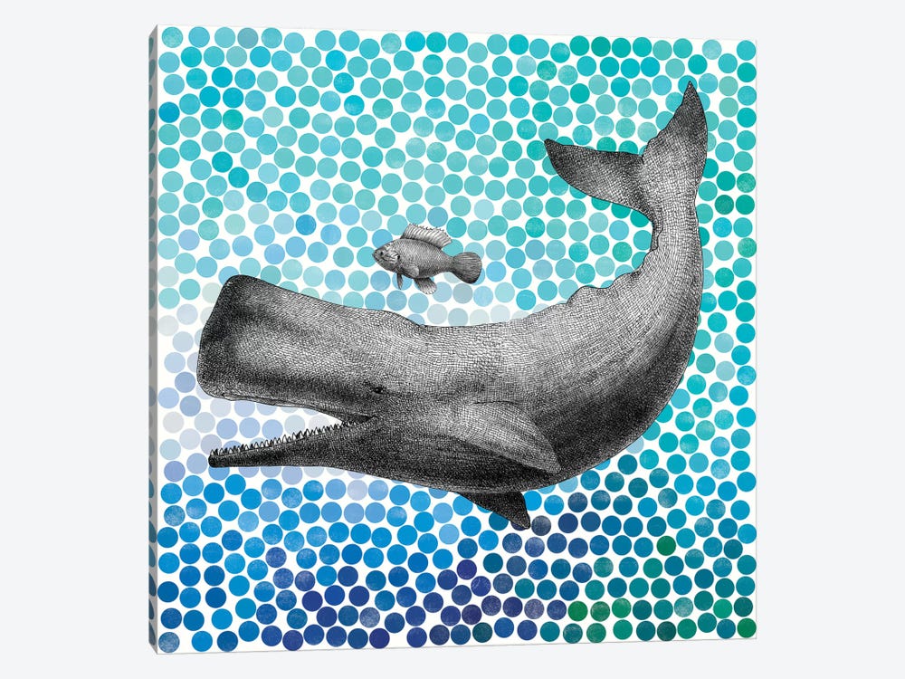 Whale and Fish I by Eric Fan 1-piece Art Print