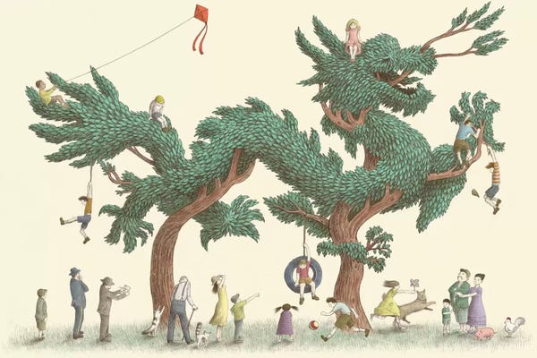 Children's Illustrations: Dragon Tree by Eric Fan