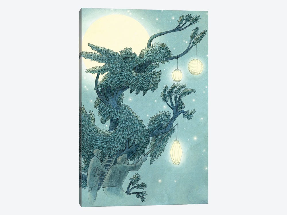 Dragon Tree At Night Set-Up by Eric Fan 1-piece Canvas Print